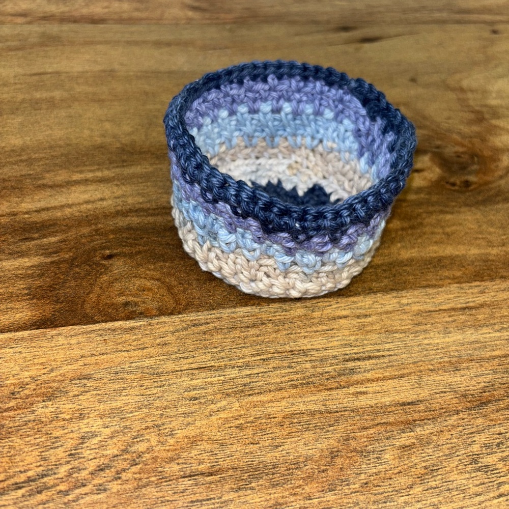 Multicolor Crochet Basket